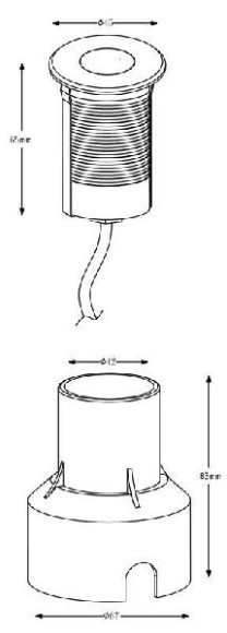 Встраиваемый светильник уличный Basic Round 730339