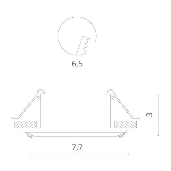 Точечный светильник Gianetta 1405/01 PL-1