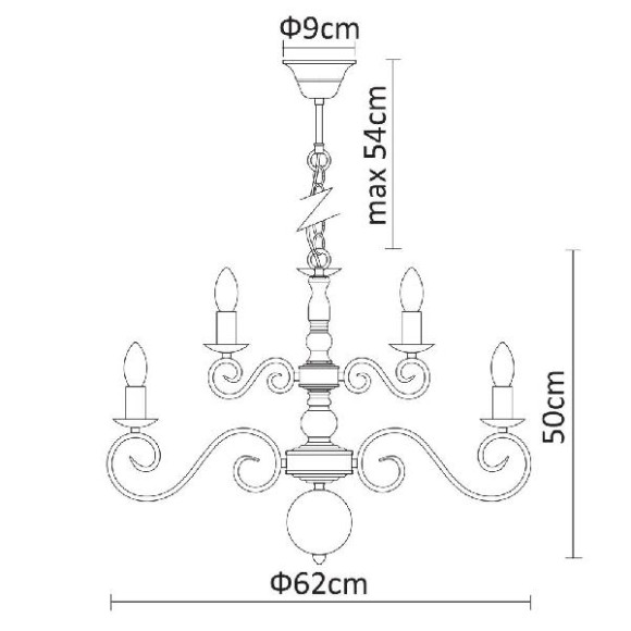 Подвесная люстра Isabel A1129LM-12WH