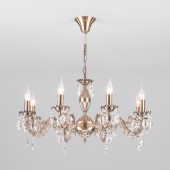 Подвесная люстра Favola 10102/8 античная бронза/прозрачный хрусталь Strotskis Подвесная люстра Favola 10102/8 античная бронза/прозрачный хрусталь Strotskis
