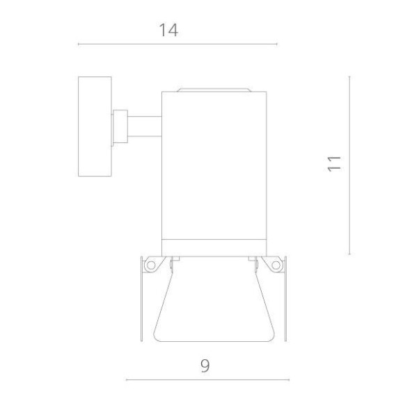 Спот Falena A6709AP-1BK