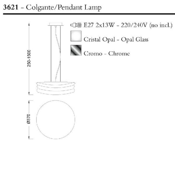 Подвесной светильник Mediterraneo 3621