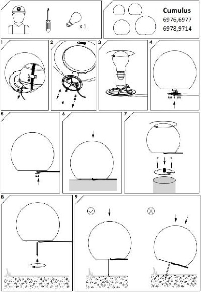 Наземный светильник Cumulus 6978