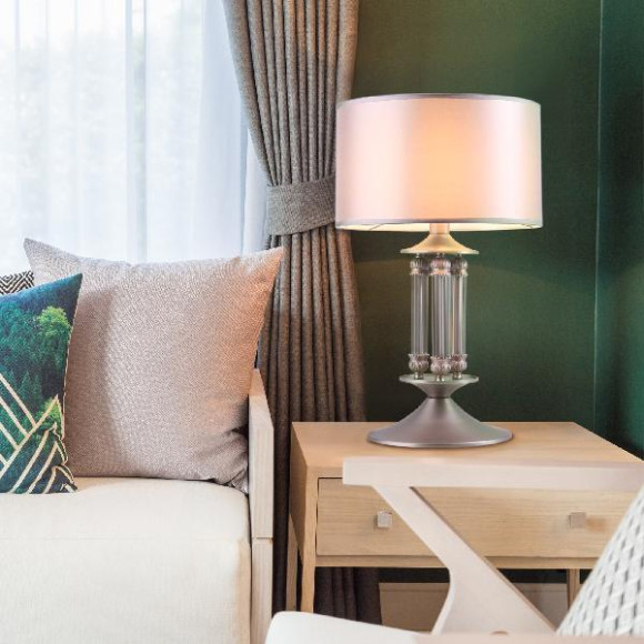 Интерьерная настольная лампа Adagio 01045/1 сатин-никель