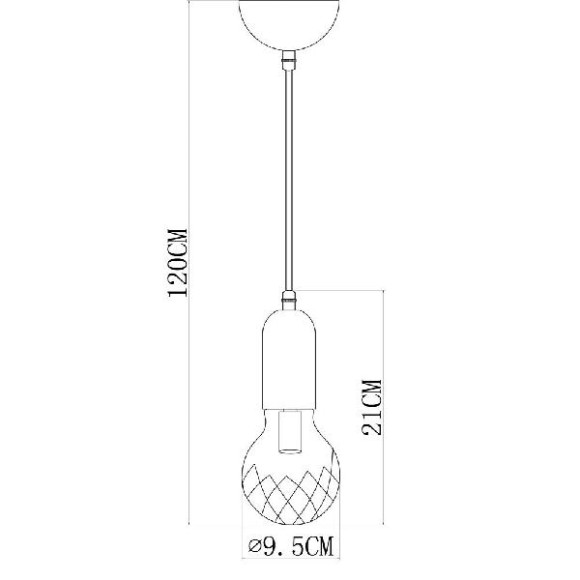 Подвесной светильник Salute A8040SP-1SG