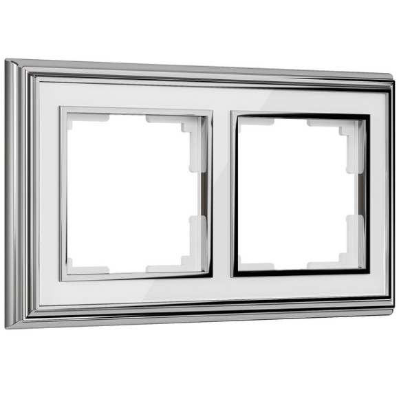 Рамка Palacio хром/белый WL17-Frame-02