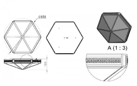Потолочный светильник уличный Милена 310-92/bg-11