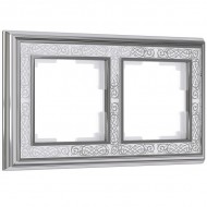 Рамка Palacio Gracia хром/белый WL77-Frame-02