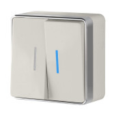 Выключатель Накладные механизмы Gallant слоновая кость WL15-03-03