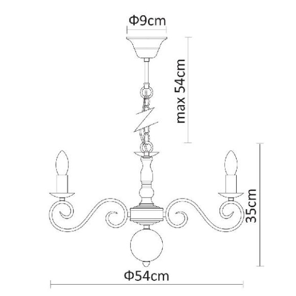 Подвесная люстра Isabel A1129LM-7AB