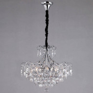Подвесная люстра Crystal 10080/6 хром / прозрачный хрусталь Подвесная люстра Crystal 10080/6 хром / прозрачный хрусталь