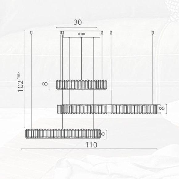 Подвесной светильник Renata 1135/02 SP-90 Подвесной светильник Renata 1135/02 SP-90