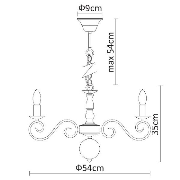 Подвесная люстра Isabel A1129LM-7WH
