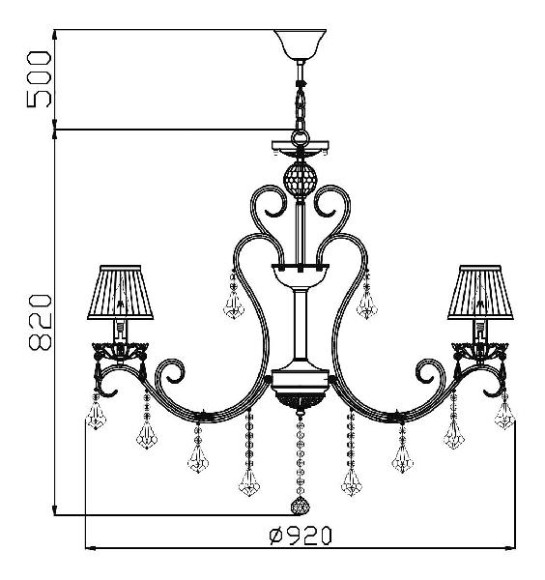 Подвесная люстра Triumph ARM288-10-G Подвесная люстра Triumph ARM288-10-G