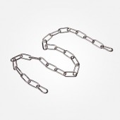 Цепь  10300 цепь длиной 1 метр с  2 карабинами хром, арт. 73023 Цепь  10300 цепь длиной 1 метр с  2 карабинами хром, арт. 73023
