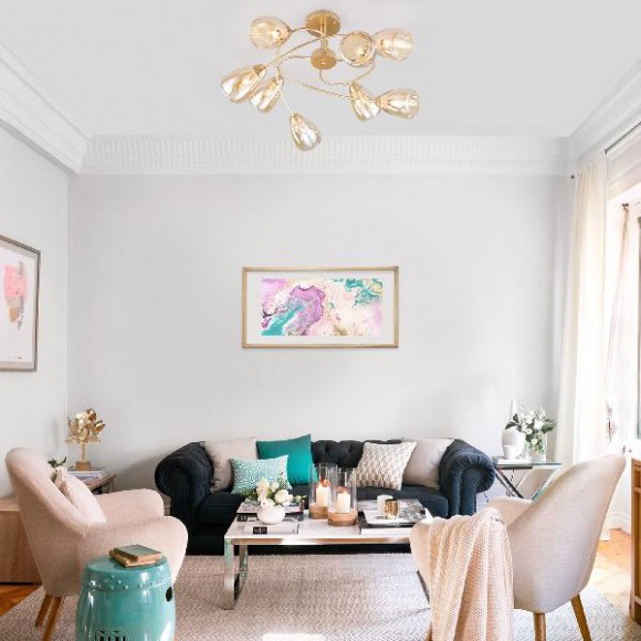 Потолочная люстра Noemi 30168/8 матовое золото Потолочная люстра Noemi 30168/8 матовое золото