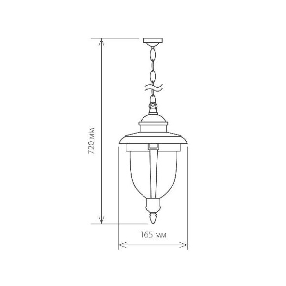 Уличный светильник подвесной Atlas черное золото GLYF-2010H Уличный светильник подвесной Atlas черное золото GLYF-2010H