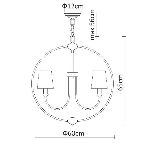 Подвесная люстра Patricia A9022SP-5CC