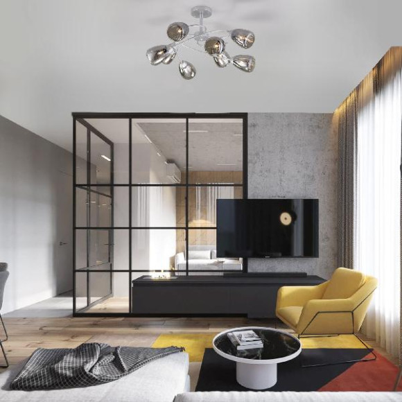 Потолочная люстра Noemi 30168/8 матовое серебро