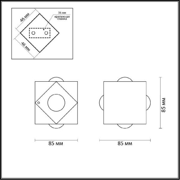 Архитектурная подсветка HIGHTECH DIAMANTA 4218/8WL