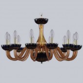 Подвесная люстра 1308 1308/12/240 G Am/Amber-Blue/H-1K