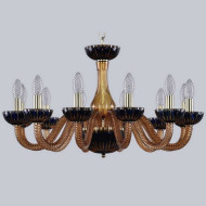 Подвесная люстра 1308 1308/12/240 G Am/Amber-Blue/H-1K Подвесная люстра 1308 1308/12/240 G Am/Amber-Blue/H-1K