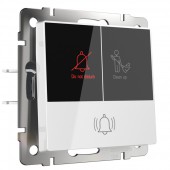 Кнопка звонка Встраиваемые механизмы белые W1114601