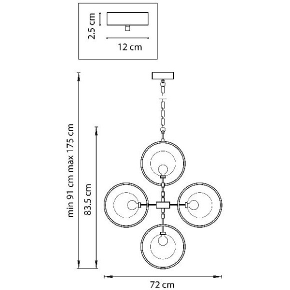 Подвесная люстра Alfa 745077