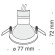 Точечный светильник Metal Modern DL009-2-01-CH