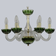 Подвесная люстра 1308 1308/6/165 G Cl/Clear-Green/H-1K Подвесная люстра 1308 1308/6/165 G Cl/Clear-Green/H-1K