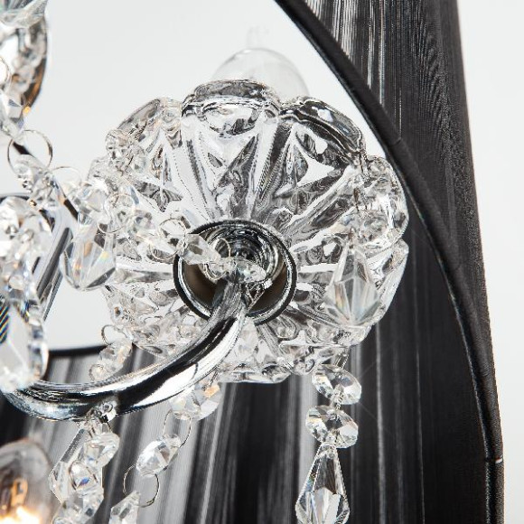 Подвесная люстра 2045 2045/5 хром/черный