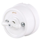 Выключатель Накладные ретро механизмы Ретро белые WL18-01-05 Выключатель Накладные ретро механизмы Ретро белые WL18-01-05