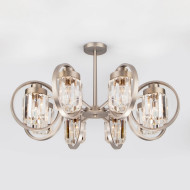 Потолочная люстра Loraine 10095/8 сатин-никель/прозрачный хрусталь Strotskis
