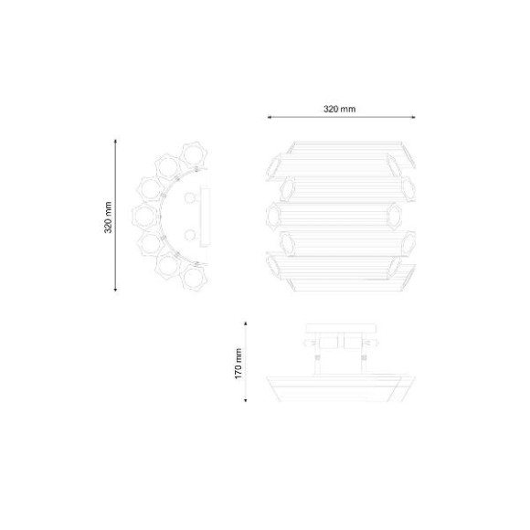 Настенный светильник Rumba Rumba W1072.4 chrome