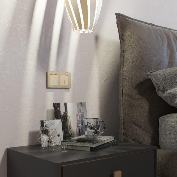 Рамка Aluminium шампань алюминий W0021711