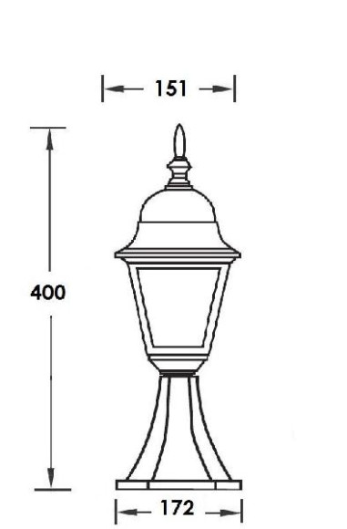 Наземный фонарь  79904S Bl