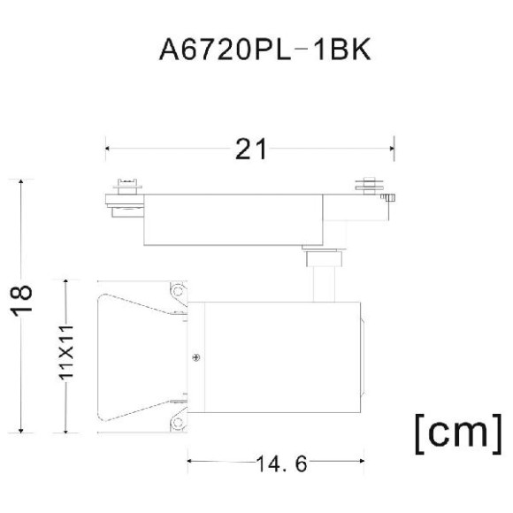 Трековый светильник Falena A6720PL-1BK Трековый светильник Falena A6720PL-1BK