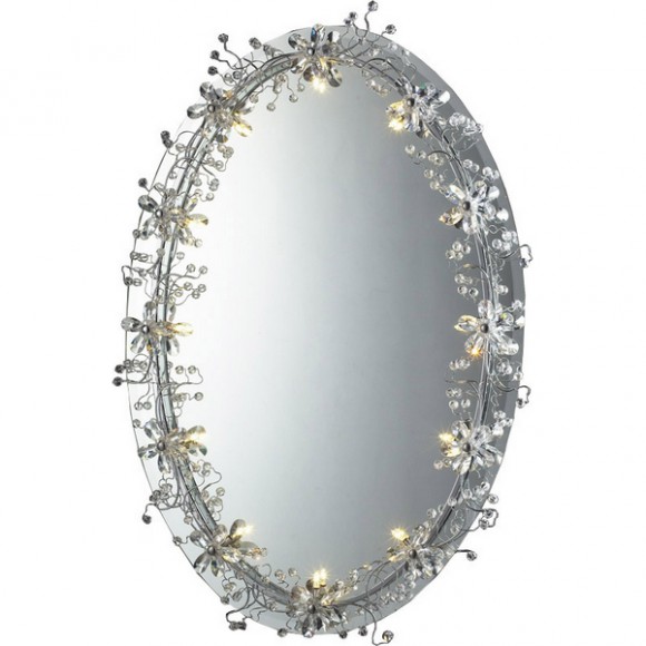 Зеркало с подсветкой 62325 06 2325 0181 12 chrome+white crystal Asfour