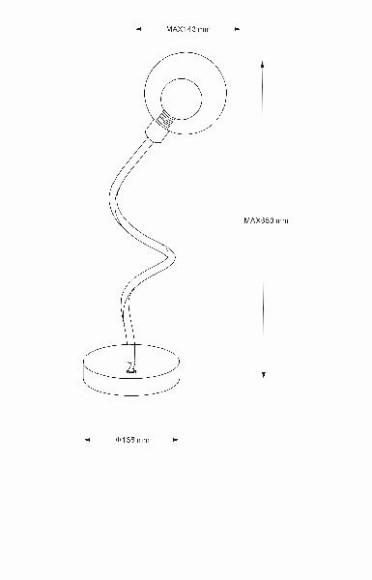 Интерьерная настольная лампа Eddy 56010-1T