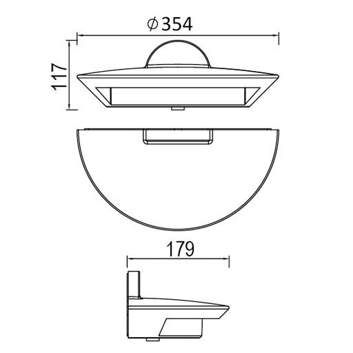Настенный светильник уличный Sidney W1880L Настенный светильник уличный Sidney W1880L
