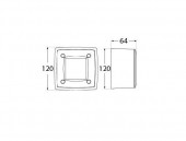 Встраиваемый светильник уличный Leti 3S1.000.000.WYG1L