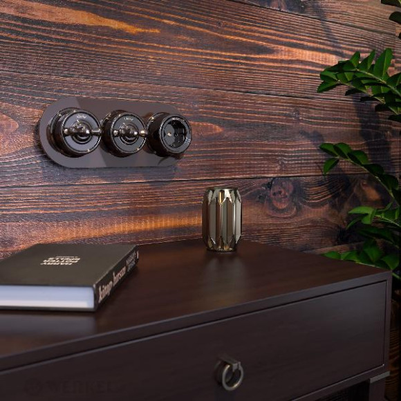 Выключатель Накладные ретро механизмы Ретро коричневые W5620014 Выключатель Накладные ретро механизмы Ретро коричневые W5620014