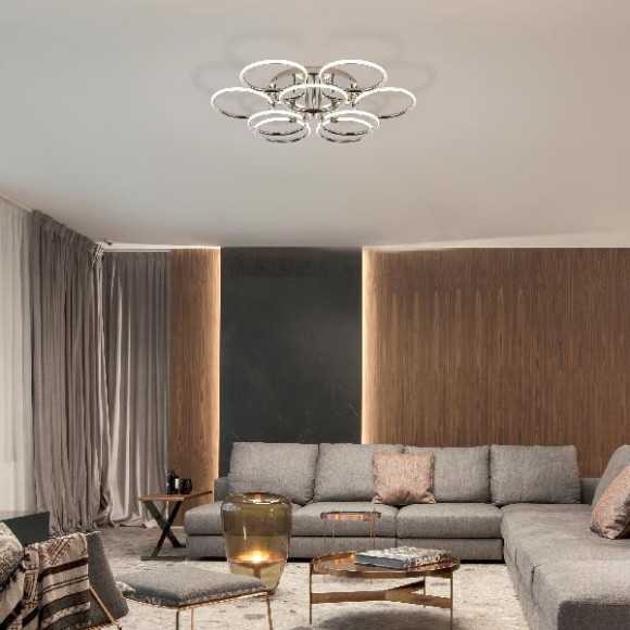 Потолочная люстра Impulse 90069/9 хром