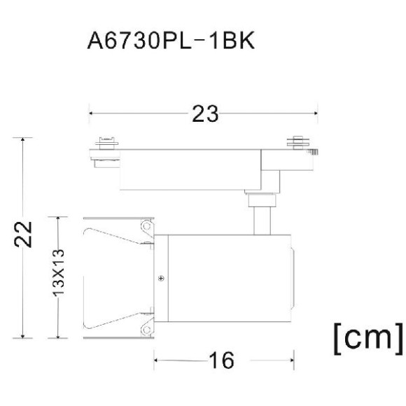 Трековый светильник Falena A6730PL-1BK