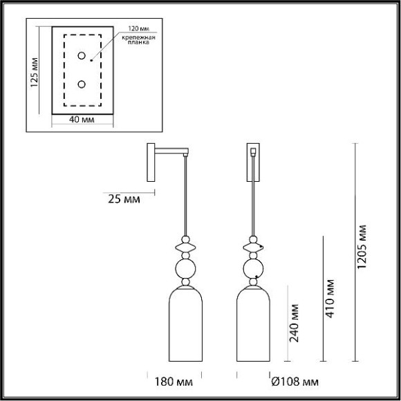 Бра Candy 4861/1WA Бра Candy 4861/1WA