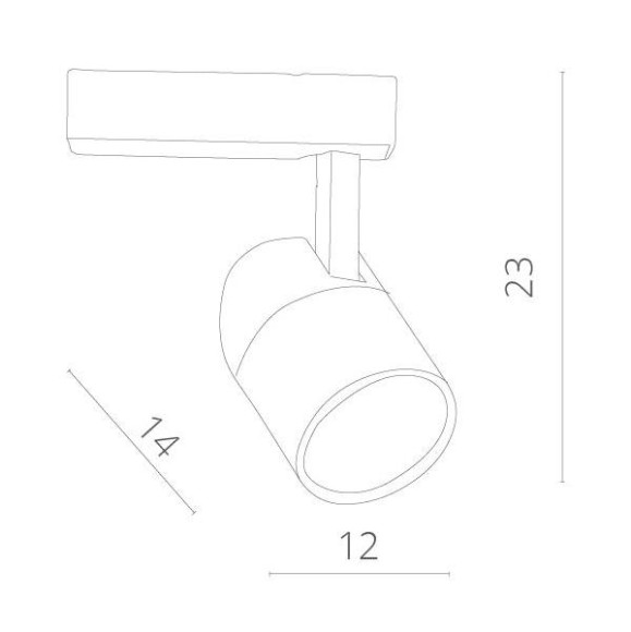 Трековый светильник Attento A5750PL-1WH Трековый светильник Attento A5750PL-1WH