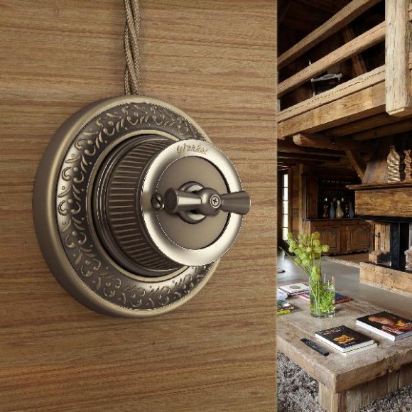 Переключатель Накладные ретро механизмы Ретро бронзовые WL19-01-03