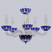 Подвесная люстра 1309 1309/5/165 Ni Cl/Clear-Blue/H-1H Подвесная люстра 1309 1309/5/165 Ni Cl/Clear-Blue/H-1H