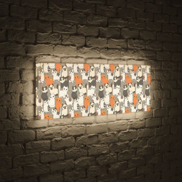 Лайтбокс Котики 60-180-p-013 Лайтбокс Котики 60-180-p-013