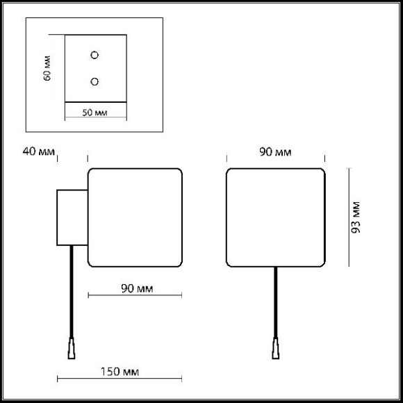 Настенный светильник Faro 2183/1W Настенный светильник Faro 2183/1W